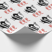 Retro Ho Ho Ho Packpapier Sankt | (Ecke)