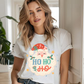 Retro Ho Ho Ho Weihnachten Tri-Blend Shirt