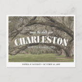 Retro Hochzeit Charleston - Save-the-Date Postkarte (Vorderseite)