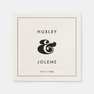 Retro-Hochzeit im Vintage-Stil Serviette