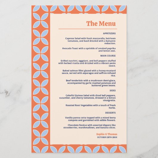 Retro-Hochzeit Mitte des Jahrhunderts (Vorderseite)