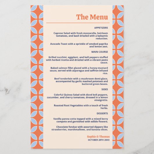 Retro-Hochzeit Mitte des Jahrhunderts (Vorderseite)