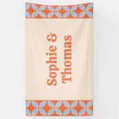 Retro-Hochzeit Mitte des Jahrhunderts Banner (Vertikal)