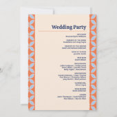 Retro-Hochzeit Mitte des Jahrhunderts Einladung (Rückseite)