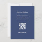 Retro-Hochzeit Mitte des Jahrhunderts Einladung (Rückseite)