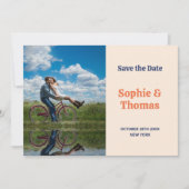 Retro-Hochzeit Mitte des Jahrhunderts Einladung (Vorderseite)