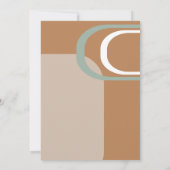 Retro-Hochzeit Mitte des Jahrhunderts Einladung (Rückseite)