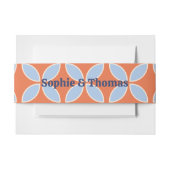 Retro-Hochzeit Mitte des Jahrhunderts Einladungsbanderole (Vorderseite Beispiel)