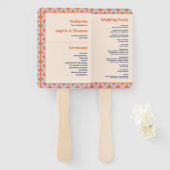 Retro-Hochzeit Mitte des Jahrhunderts Fächer (Vorne und Hinten)