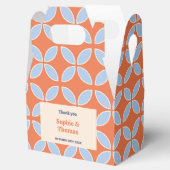 Retro-Hochzeit Mitte des Jahrhunderts Geschenkschachtel (Geöffnet)