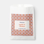 Retro-Hochzeit Mitte des Jahrhunderts Geschenktütchen (Vorderseite)