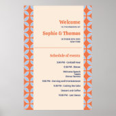 Retro-Hochzeit Mitte des Jahrhunderts Poster (Vorne)