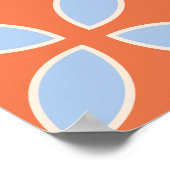 Retro-Hochzeit Mitte des Jahrhunderts Poster (Ecke)