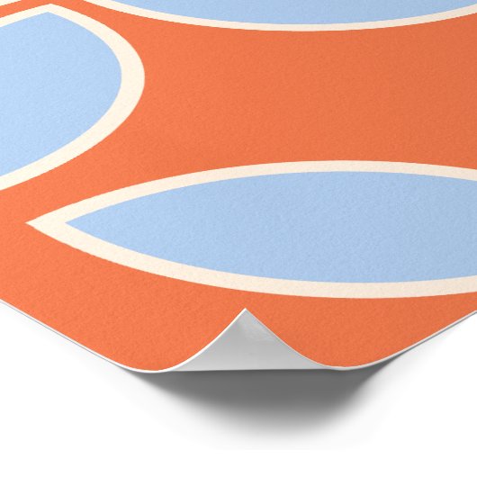 Retro-Hochzeit Mitte des Jahrhunderts Poster (Ecke)