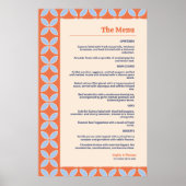 Retro-Hochzeit Mitte des Jahrhunderts Poster (Vorne)