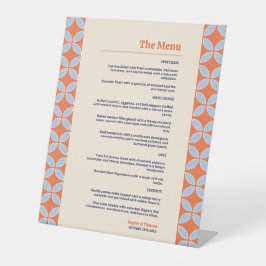 Retro-Hochzeit Mitte des Jahrhunderts Sockelschild