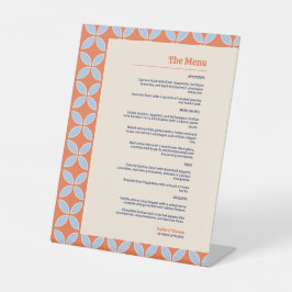 Retro-Hochzeit Mitte des Jahrhunderts Sockelschild