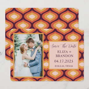 Retro-Hochzeit Termin Foto   Save The Date