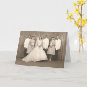 Retro-Hochzeitkarte Karte (Gelbe Blume)