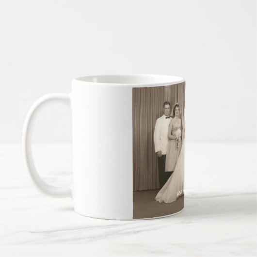 Retro Hochzeits-Tasse Kaffeetasse (Links)