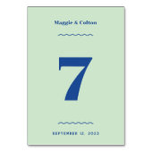 Retro-Hochzeitstil-Tischnummer Tischnummer (Vorderseite)