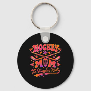 Retro Hockey-Mama Der Kampf ist echt Jugend-Sport Schlüsselanhänger