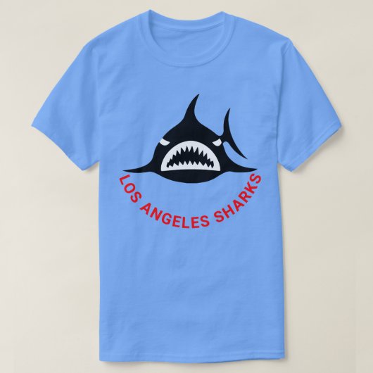 Retro Hockey WHA Los Angeles Sharks Hockey Team T-Shirt (Design vorne)