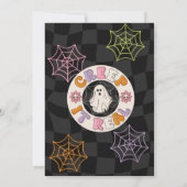 Retro Hocus Pocus Halloween Geburtstag Einladung (Rückseite)