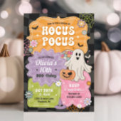 Retro Hocus Pocus Halloween Geburtstag Einladung