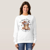 Retro Hocus Pocus I Need Coffee to Focus Sweatshirt (Vorne ganz)