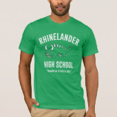 Retro Hodag - Rhinelander Highschool: Die Kelly T-Shirt (Vorderseite)