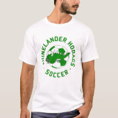 Retro Hodag - Rhinelander Hodags Fußball-T-Shirt T-Shirt (Vorderseite)