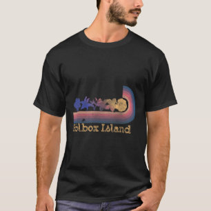 Retro Holbox Insel Tropische Blumen 80er Stil Su T-Shirt