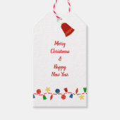 Retro Holiday Baubles & Classic Festival Geschenkanhänger (Vorderseite)