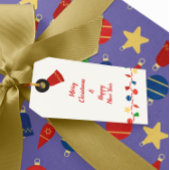 Retro Holiday Baubles & Classic Festival Geschenkanhänger