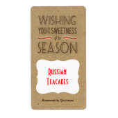 Retro Holiday Cookies Labels - Cookie Swaps & Gesc (Vorne)