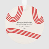 Retro Holiday Friends Ornament (Rückseite)