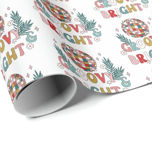 Retro Holiday Geschenkpapier (Rolleneckpunkt)