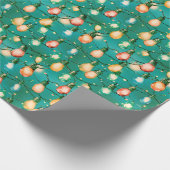 Retro Holiday Lights Spaß Niedlich Moderne Weihnac Geschenkpapier (Ecke)