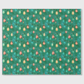 Retro Holiday Lights Spaß Niedlich Moderne Weihnac Geschenkpapier (Flach)