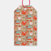Retro Holiday Packages Geschenkmarke Geschenkanhänger (Rückseite)