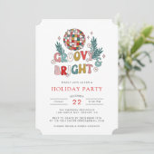Retro Holiday Party Einladung (Stehend Vorderseite)