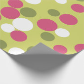 Retro Holiday Pink Limones Weihnachtswrapping Papi Geschenkpapier (Ecke)