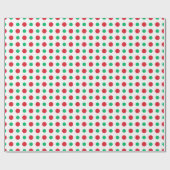 Retro Holiday Polka Dot Mitte des Jahrhunderts mod Geschenkpapier (Flach)