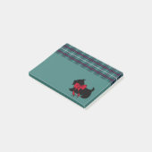 Retro Holiday Scottish Terrier Post IT Notes Post-it Klebezettel (angewinkelt)
