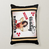 Retro Holiday Stress Reliever Pinup Dekokissen (Vorderseite(Vertikal))