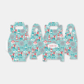 Retro Holiday Style Gable Favor Box Geschenkschachtel (Ungefaltet)