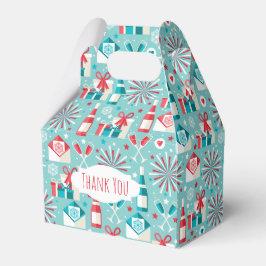 Retro Holiday Style Gable Favor Box Geschenkschachtel