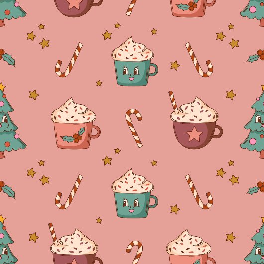 Retro Holiday Tablecloth Funky Pastel Christmas Badhandtuch Set