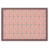 Retro Holiday Tablecloth Funky Pastel Christmas Tischdecke (Vorderseite (Horizontal))